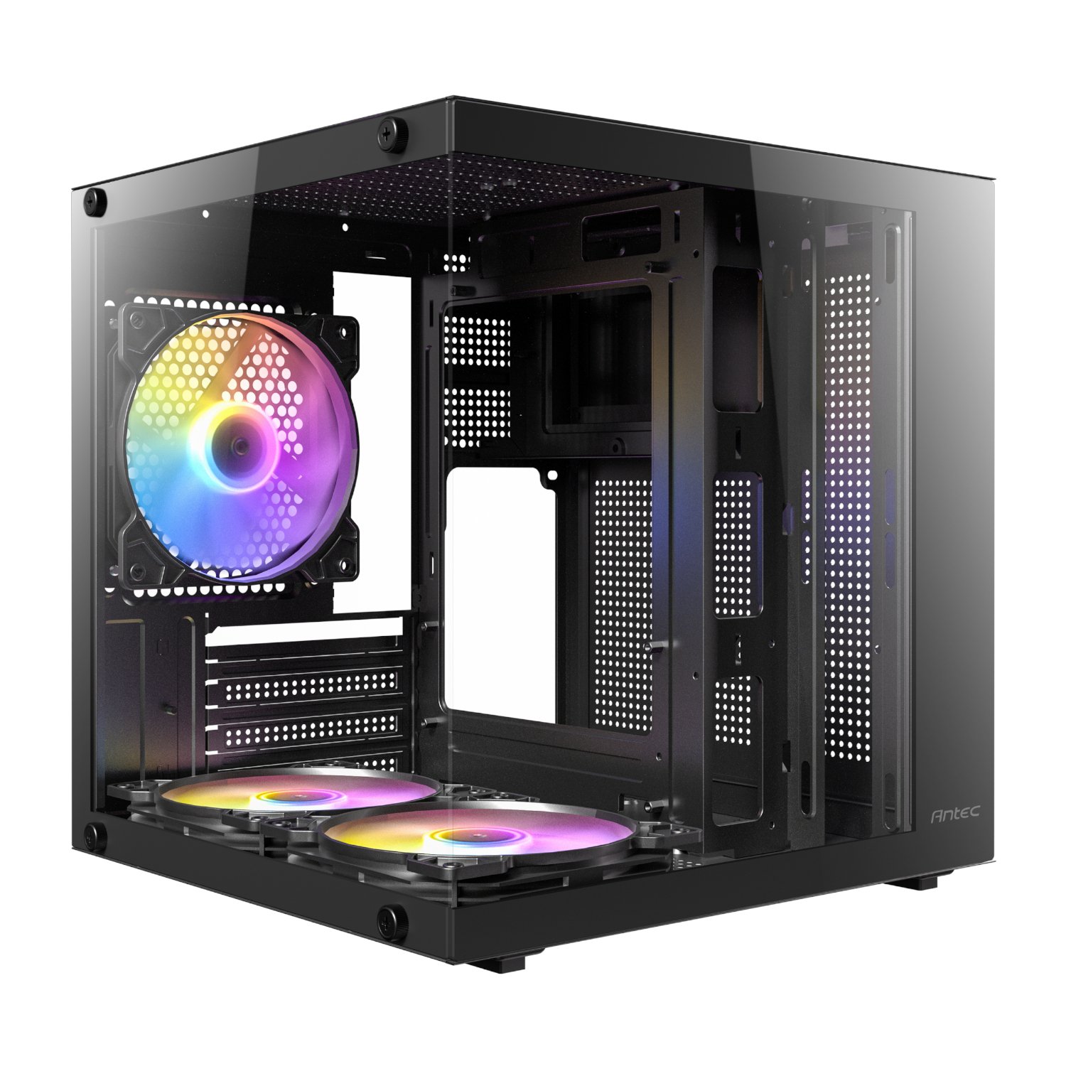 Antec VCX10M RGB Micro-ATX | ITX ARGB Mini -Tower Gaming Chassis - Black