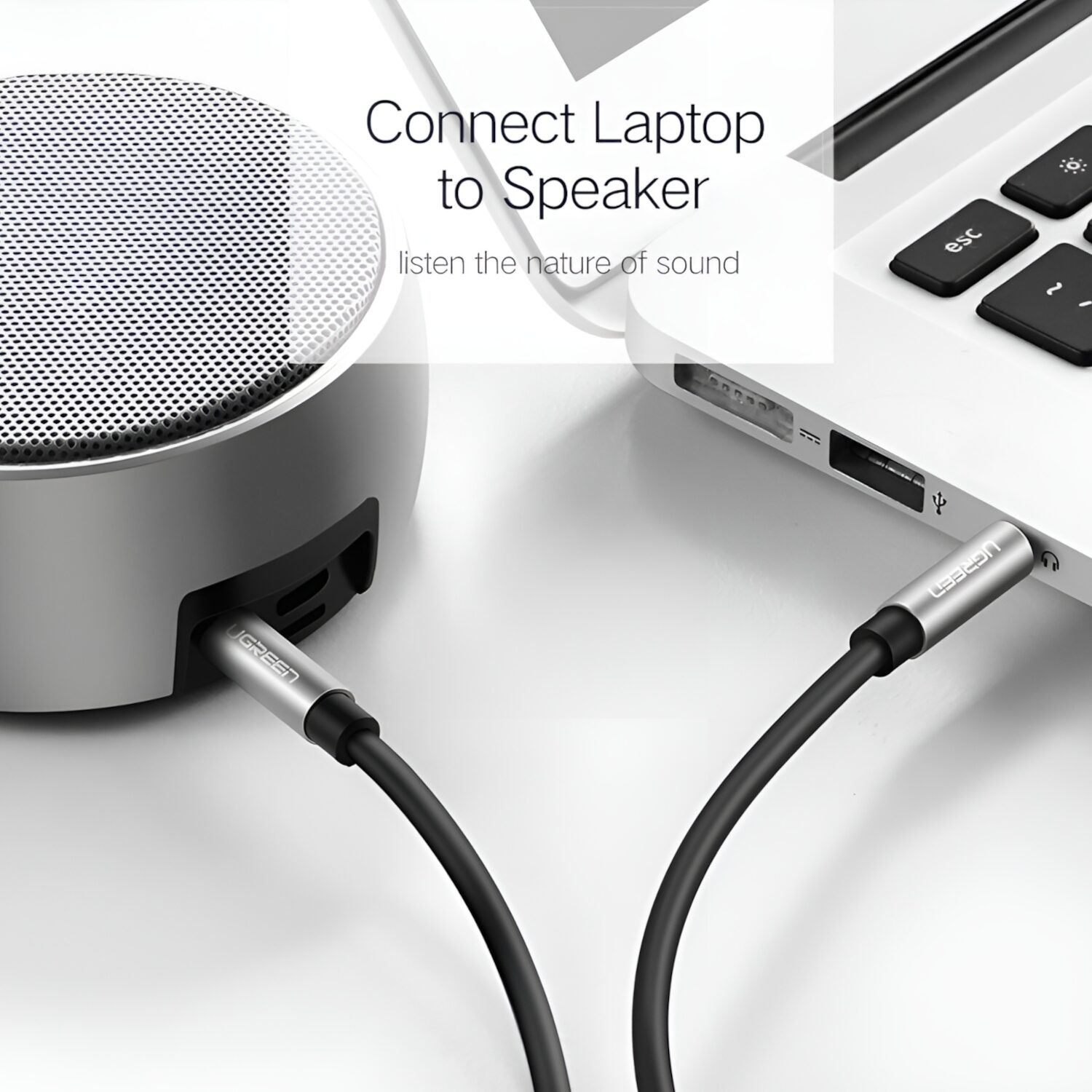 UGREEN 3.5mm Aux Cable 0.5m - Image 5