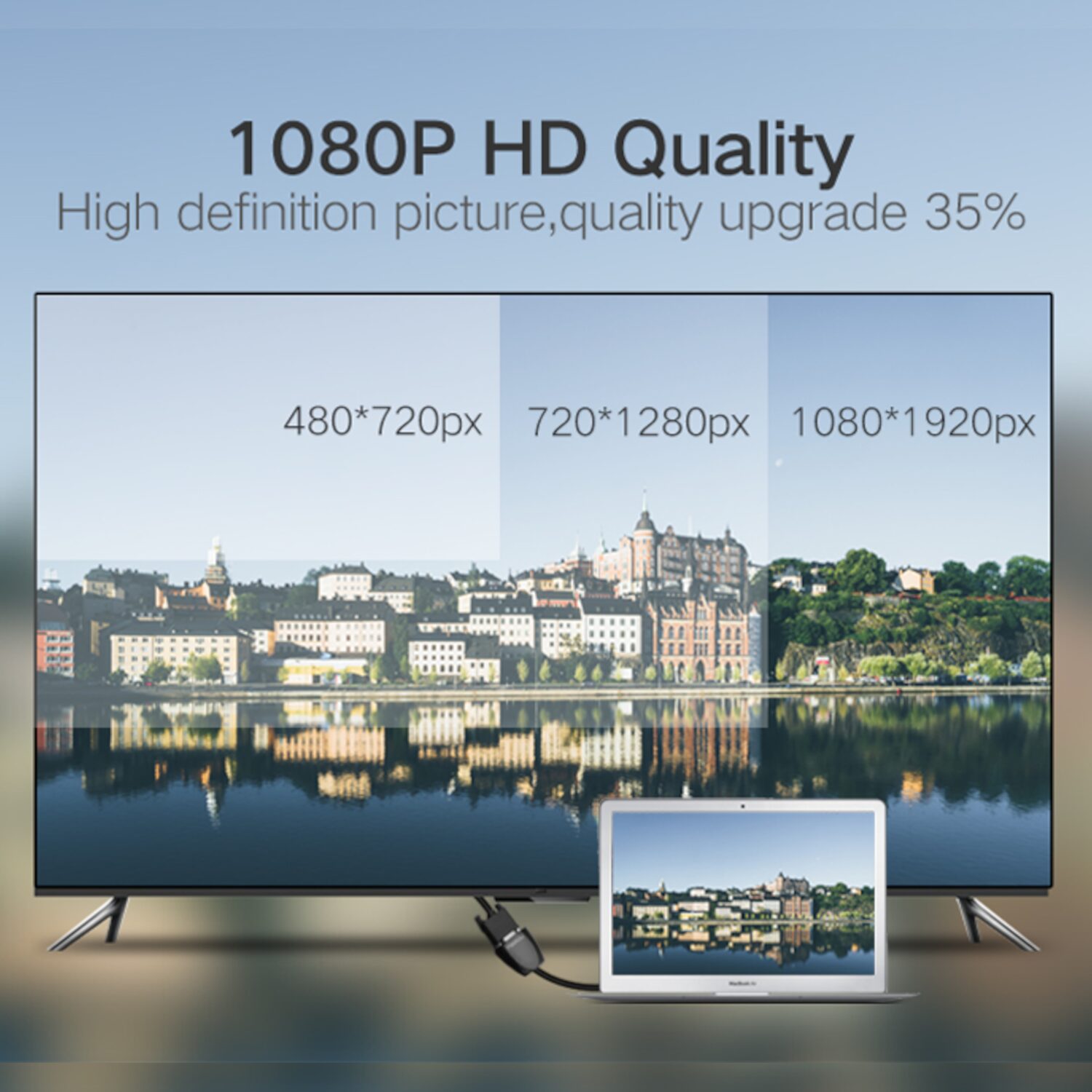 UGREEN HDMI to VGA Converter, 1080p Video Adapter - Black - Image 4