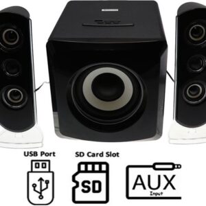 AudioMate 2 Channel and Subwoofer Stereo Speaker System