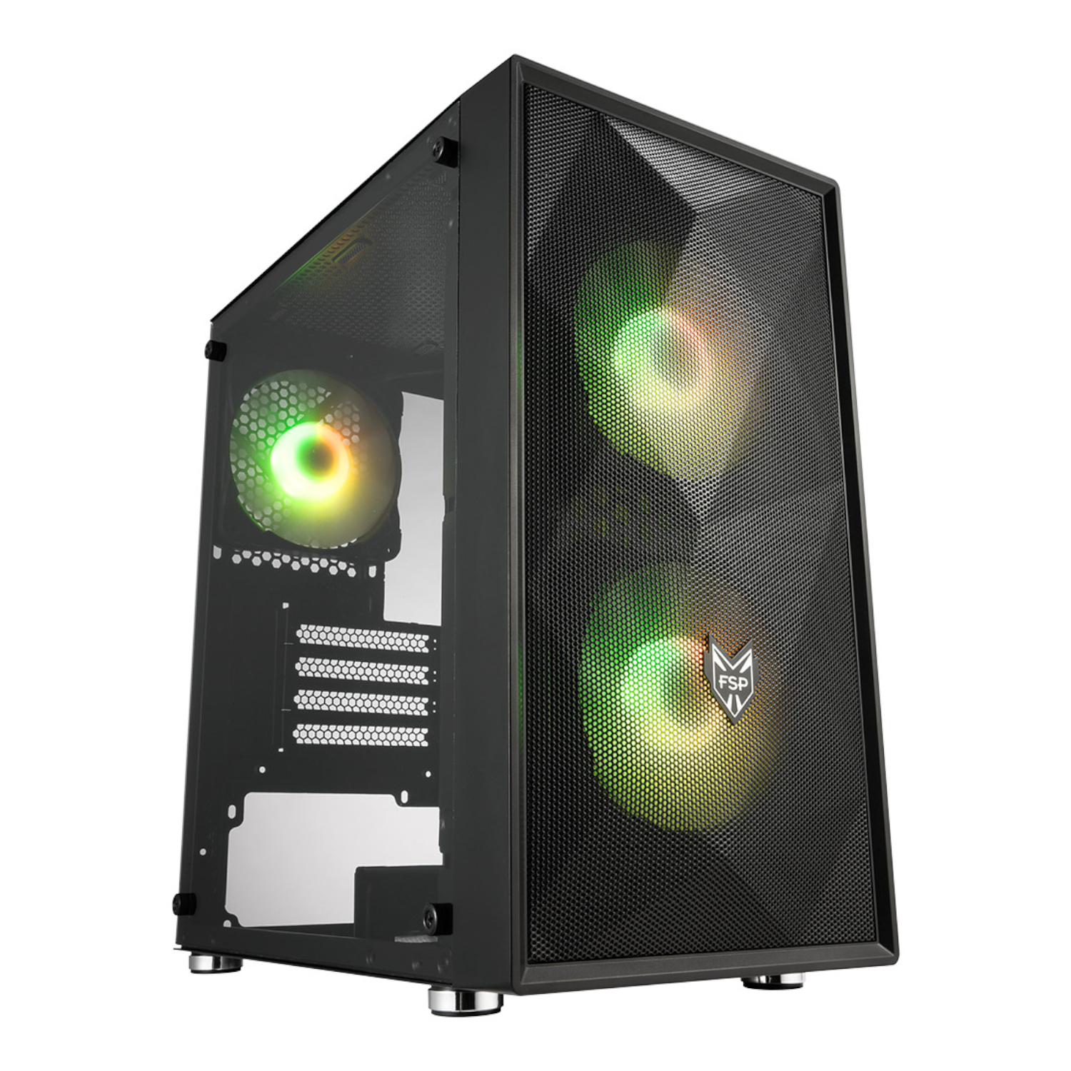 FSP CST130A Micro-ATX Gaming Chassis - Black - Image 2