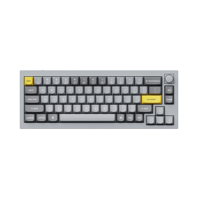 Keychron Q2 65% Red G Pro Switches Aluminium RGB Wired Keyboard - Grey - Image 2