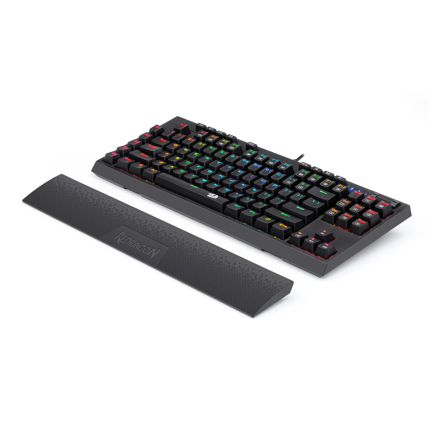 Redragon K588 RGB Pro BROADSWORD TKL Mechanical Wired Gaming Keyboard - Black - Image 5