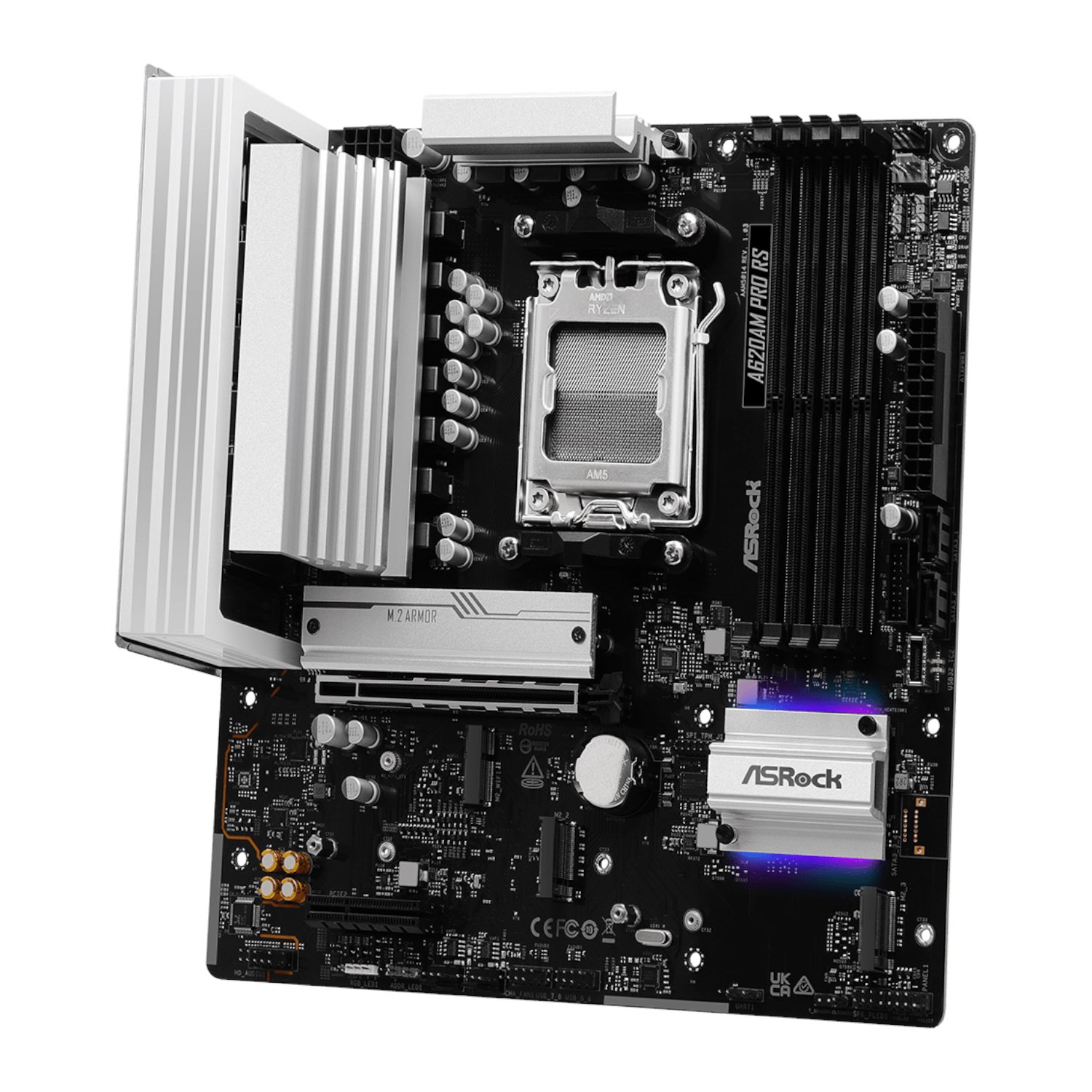 ASRock A620AM Pro RS AM5 M-ATX Motherboard - Image 4