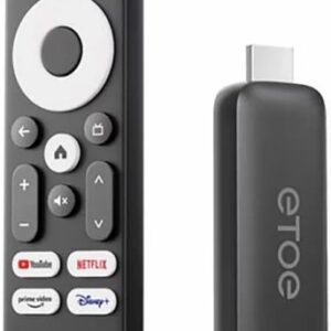 ETOE T2 Certified 4K UHD Google Android Smart TV Stick