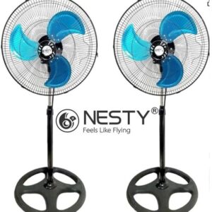 Nesty Twin Pack Set Of 2 x 45cm Floor Standing Cooling Fans