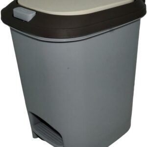 Casey 20 Litre Step On Pedal Waste Bin Grey