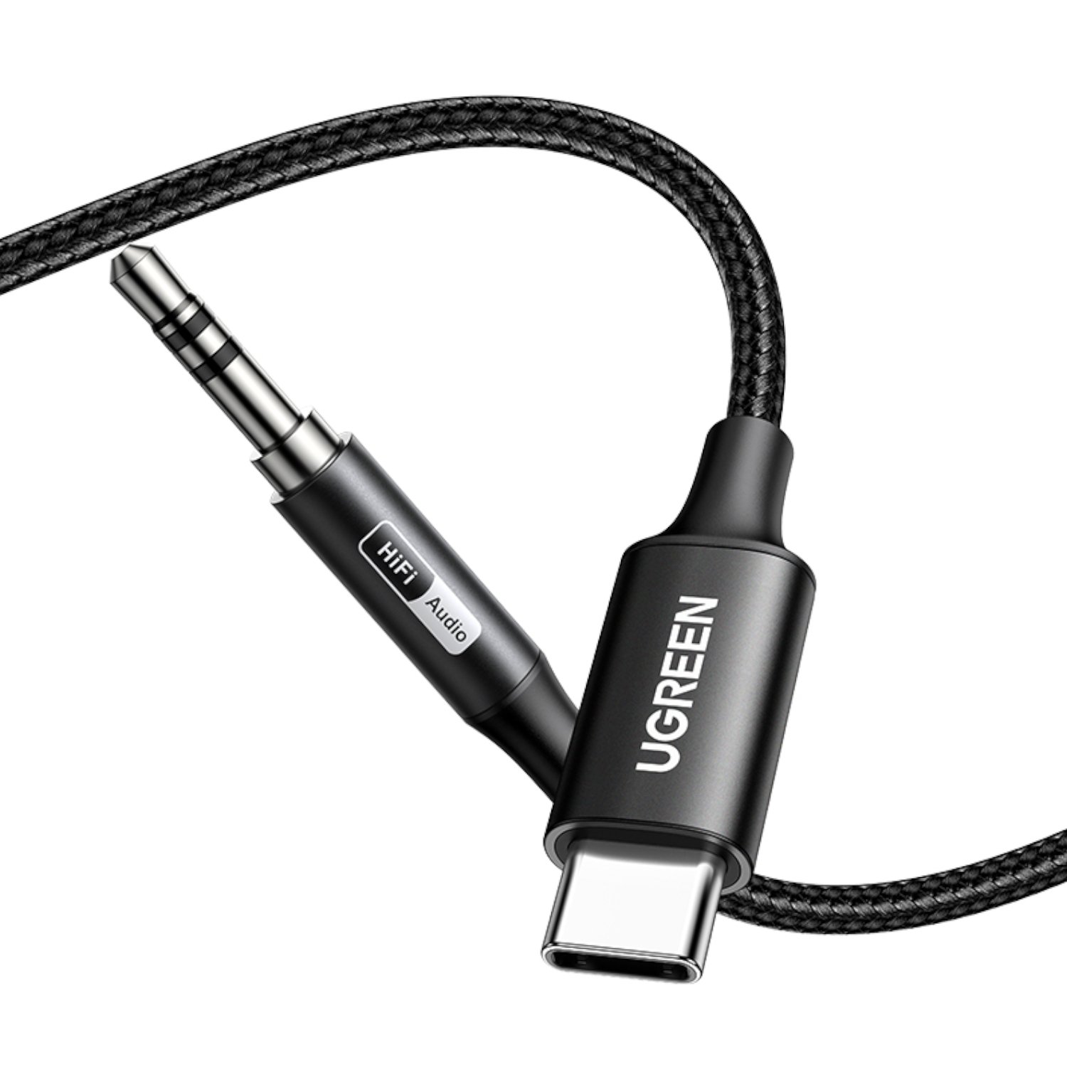UGreen USB Type-C to 3.5mm AUX Audio Cable 3M - Black - Image 2