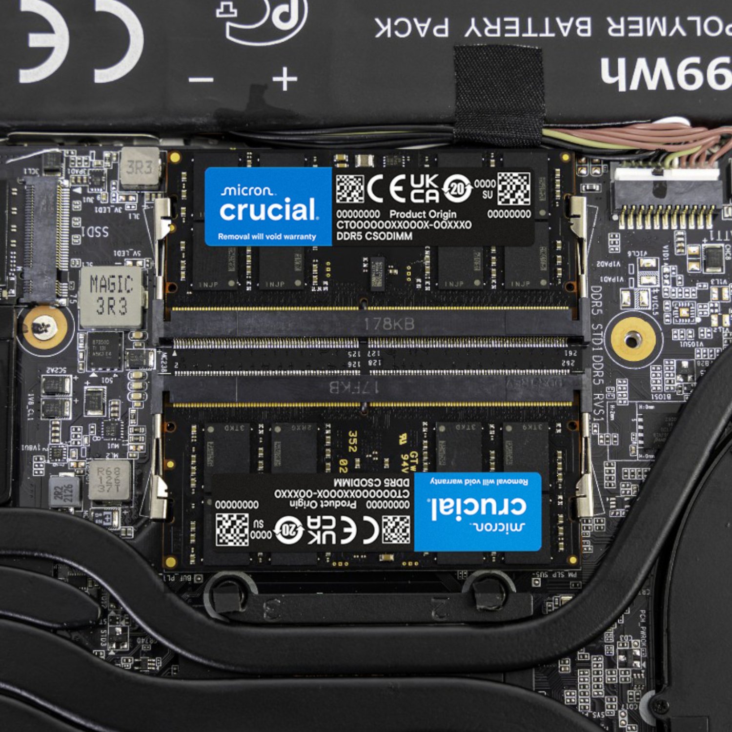 Crucial DDR5-6400 64GB CSODIMM Notebook Memory Kit (2 x 32GB) - Image 5