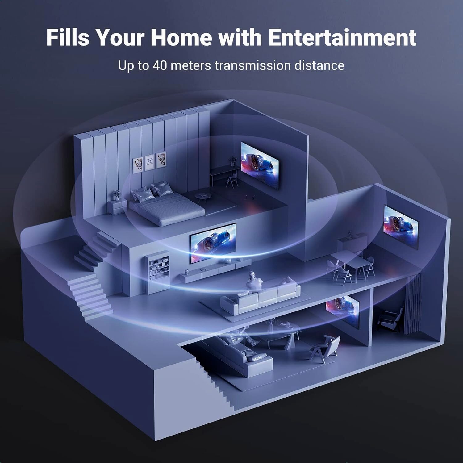 UGreen HDMI 1×4 Video Splitter 4K – Black - Image 4