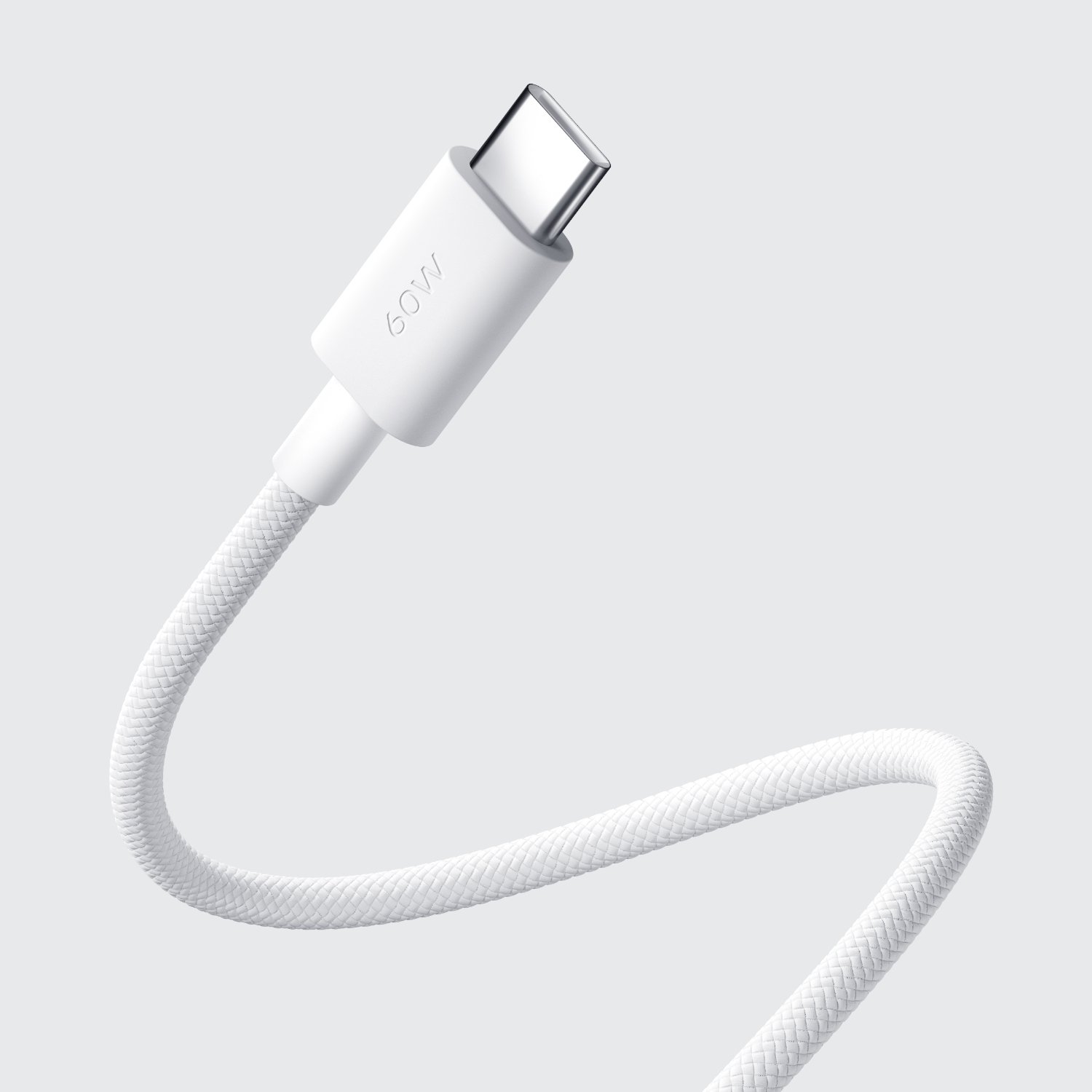 Xiaomi 3A Braided USB Type-C to USB Type-C Cable 1M - White - Image 3