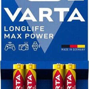 Varta LongLife Alkaline AAA Max Power 4 Pack Battery