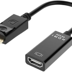 UniQue  30cm Male DisplayPort To 4K Female HDTV Cable