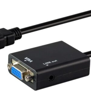 UniQue HDMI Male To Female VGA With Audio Adaptor