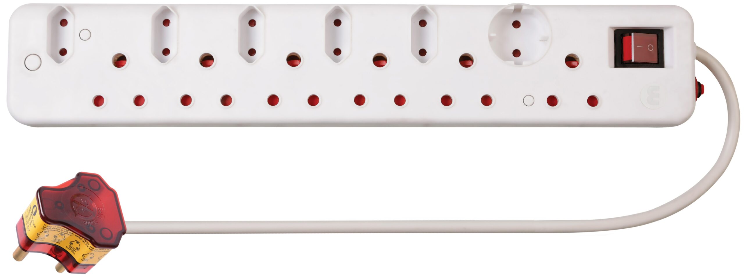 Ellies 12 Way Surge Multiplug Adator