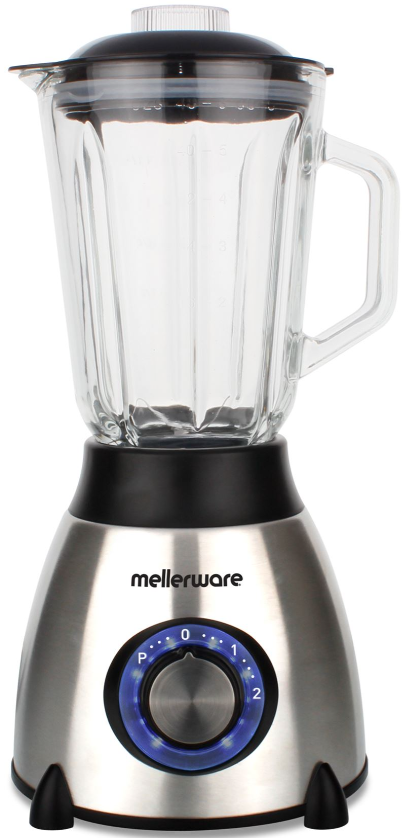 Mellerware 1.5L 550W Stainless Steel With Coffee Mill Jug Blender