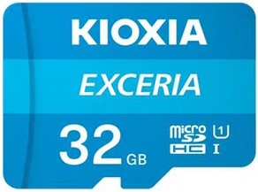 Kioxia Exceria 32GB MicroSDHC Blue Memory Card