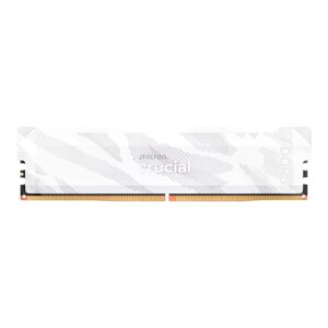 Crucial Pro 16GB 6400Mhz DDR5 Desktop OC Gaming Memory - White