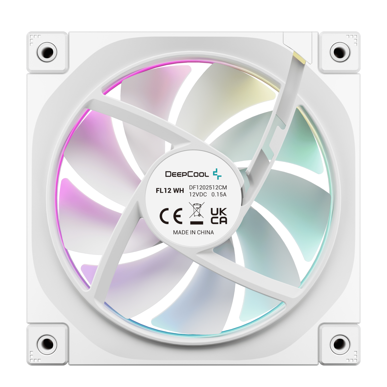 DeepCool FL12 3-in-1 ARGB 120mm Fan 3 Pack - White - Image 5