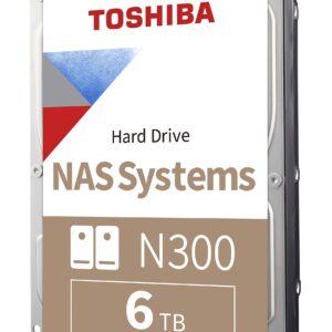 Toshiba 6TB N300 NAS 3.5-Inch Hard Drive