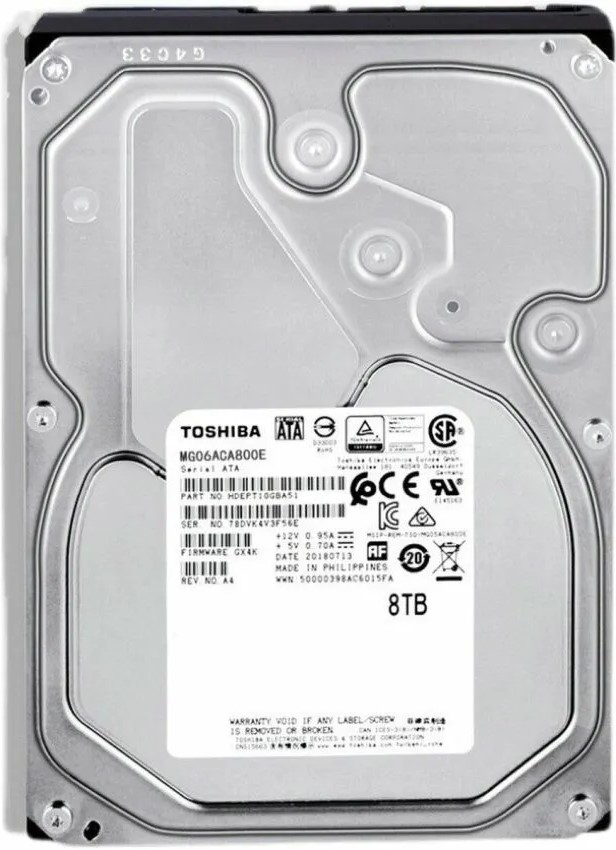 Toshiba Enterprise 3.5 Inch 8TB SATA Hard Drive Disk