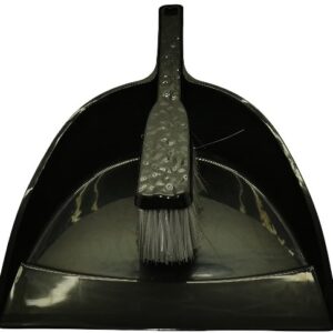 Casey Handheld Dust Pan And Brush Set Black