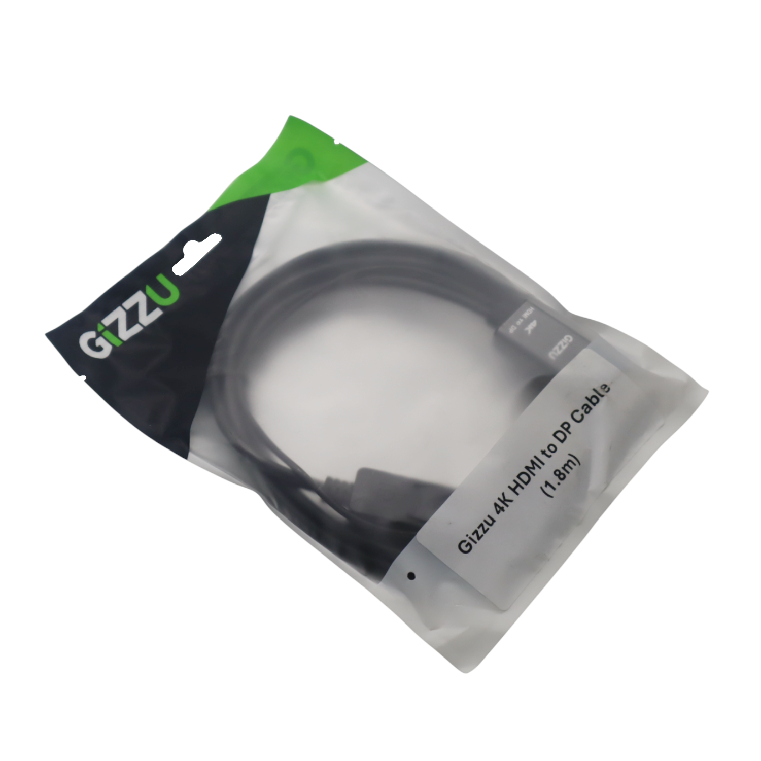 Gizzu 4K HDMI to DP Cable (1.8m) - Black - Image 4