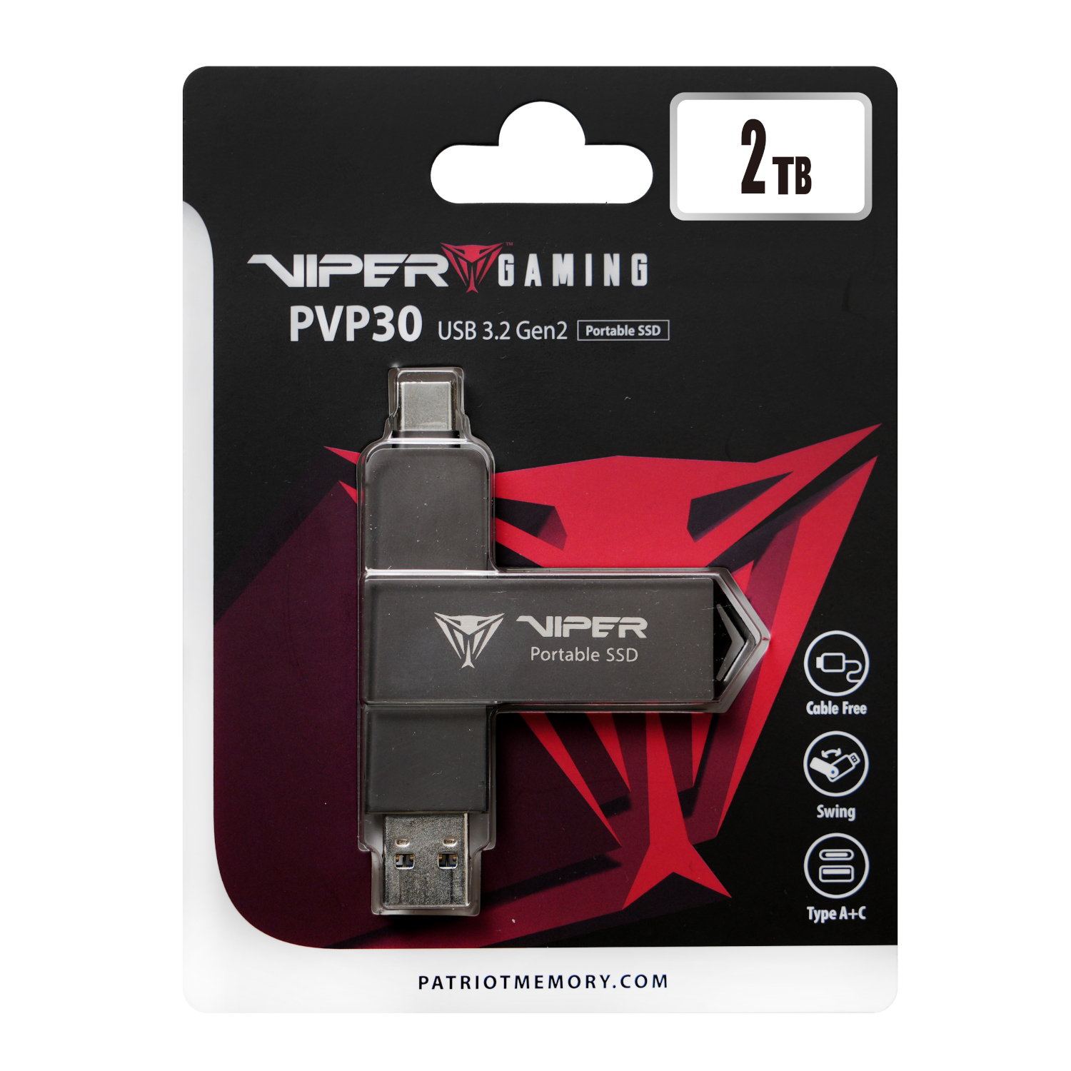 Patriot PVP30 2TB Duo Compact External Portable SSD - Image 5